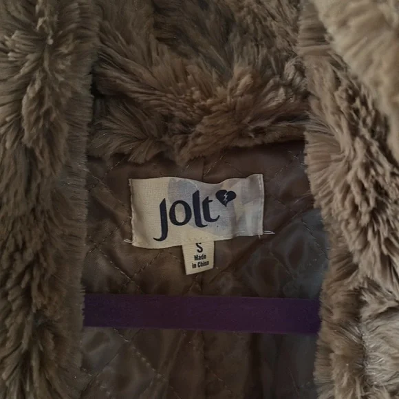 Jolt Evening Faux Fur Jacket size: S - Picture 3 of 3